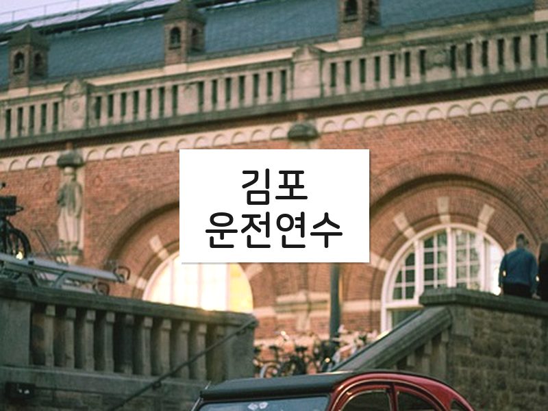 김포운전연수 후기