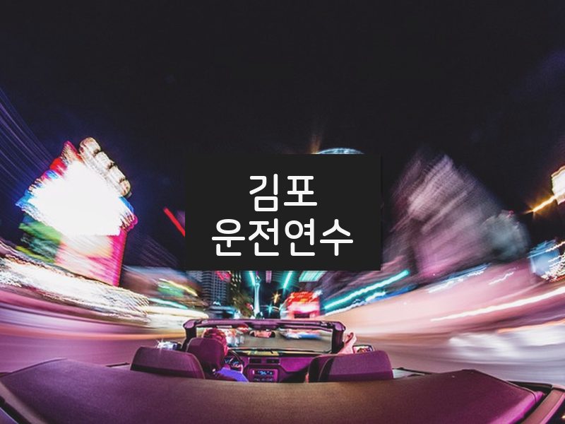 김포운전연수 후기