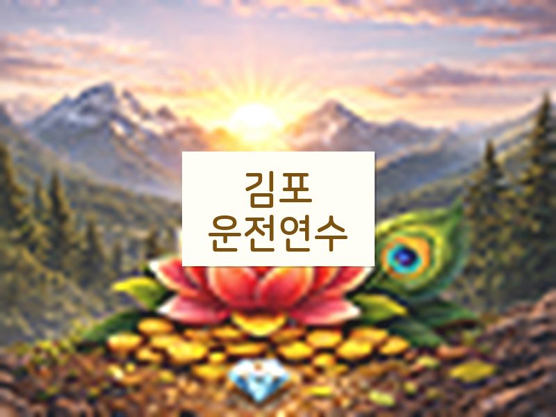 김포운전연수 후기