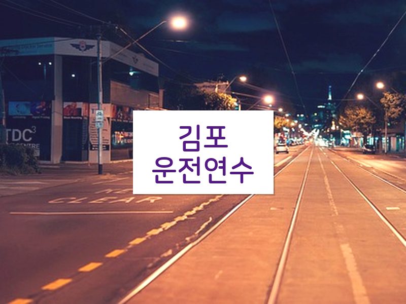 김포운전연수 후기