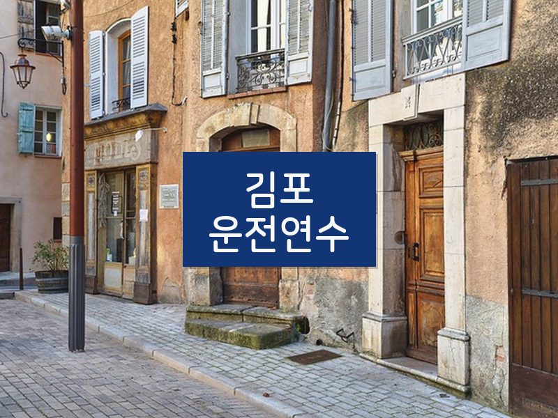 김포운전연수 후기