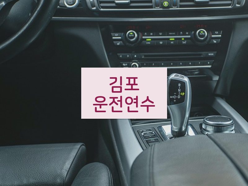 김포운전연수 후기