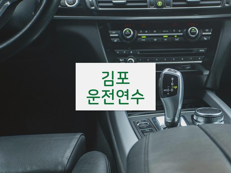 김포운전연수 후기
