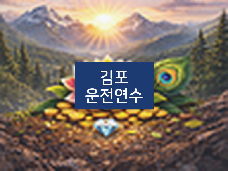 김포운전연수 후기