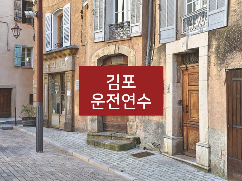 김포운전연수 후기