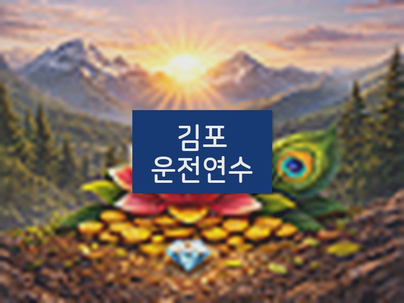 김포운전연수 후기