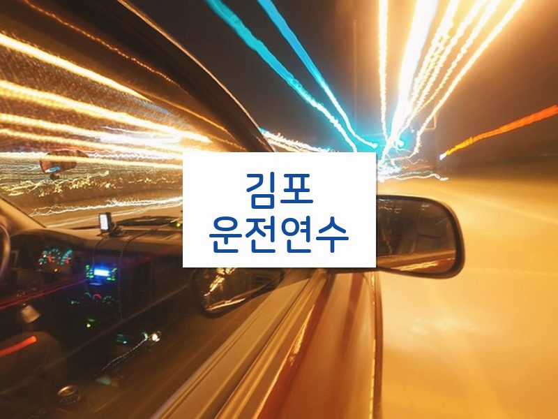 김포운전연수 후기