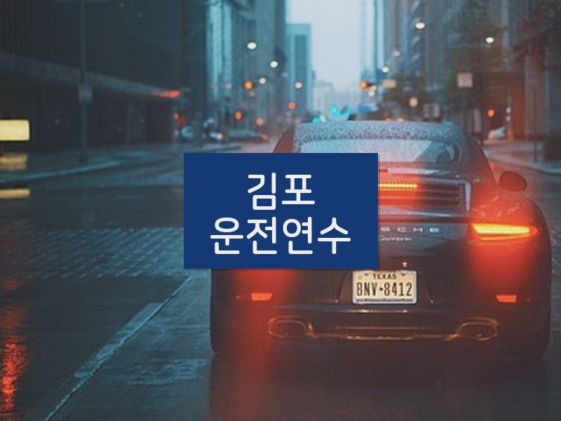 김포운전연수 후기