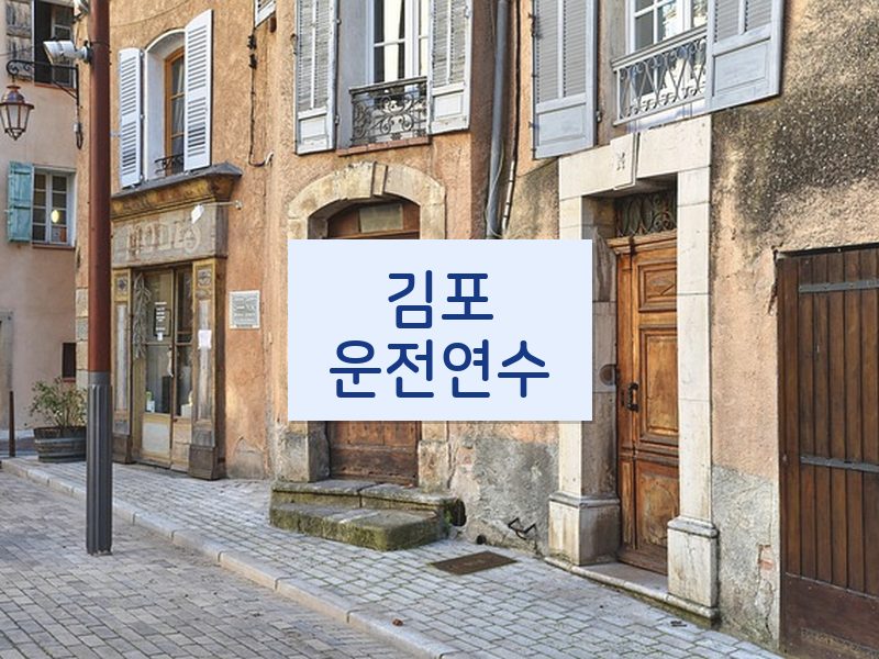 김포운전연수 후기