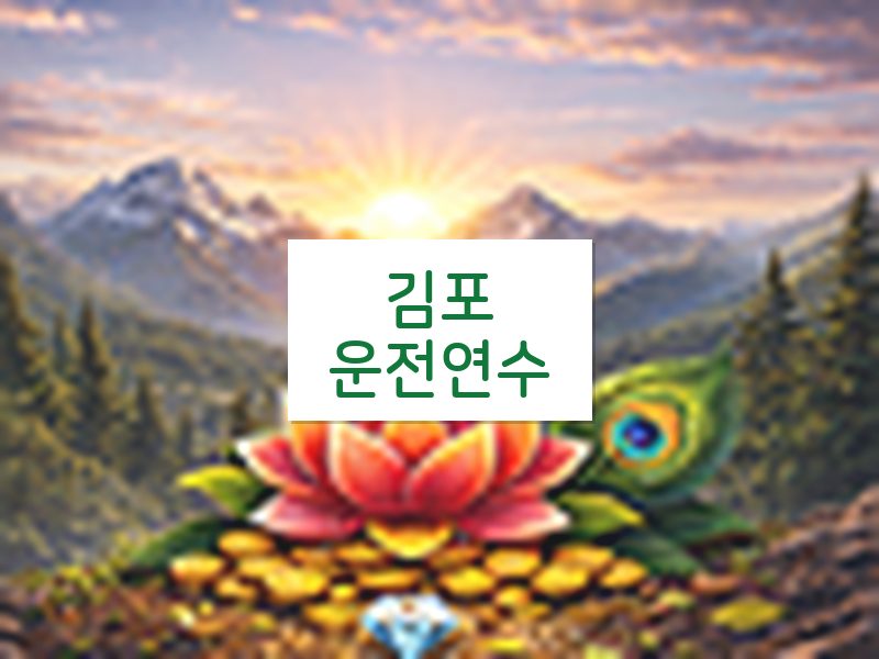 김포운전연수 후기