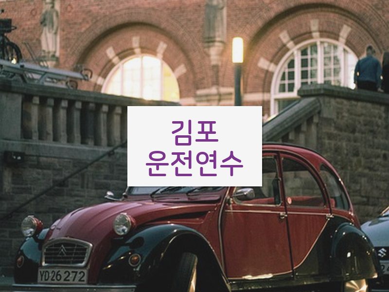 김포운전연수 후기