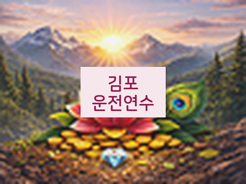 김포운전연수 후기