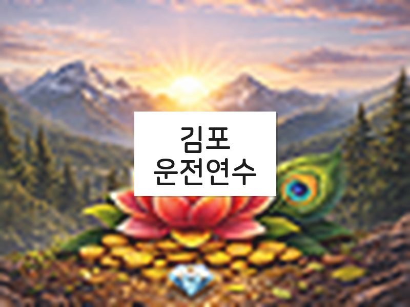 김포운전연수 후기