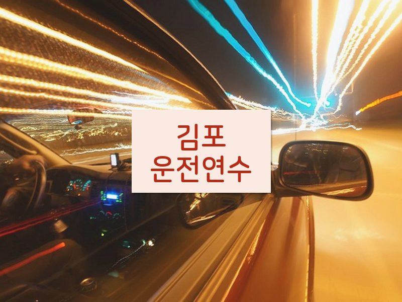 김포운전연수 후기