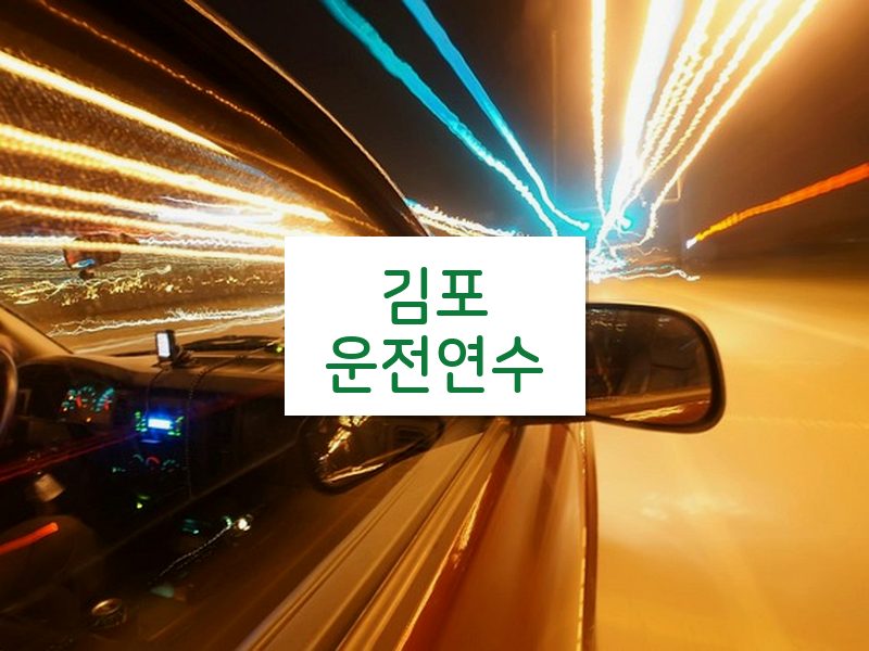 김포운전연수 후기