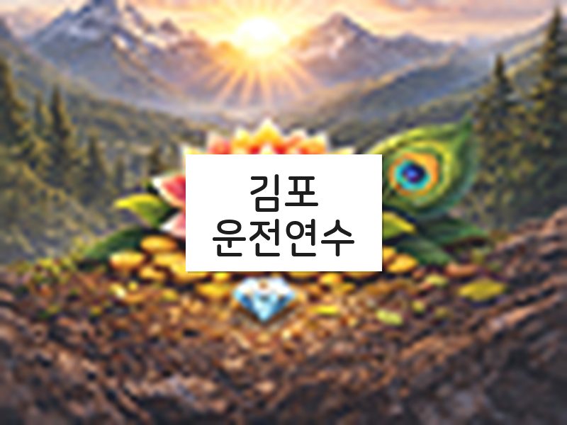 김포운전연수 후기