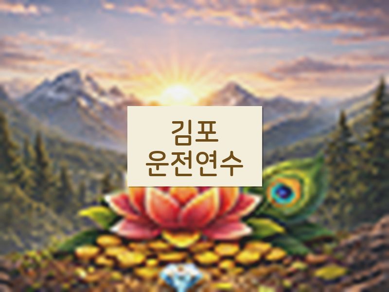 김포운전연수 후기