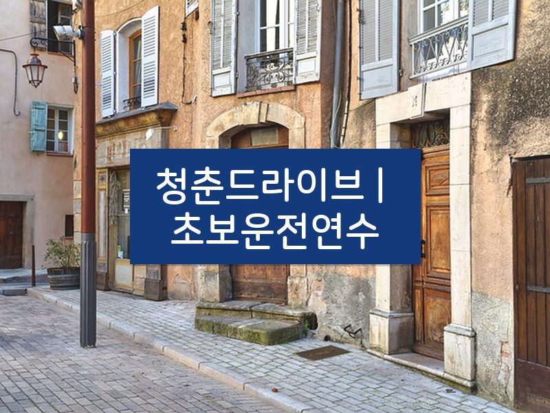 청춘드라이브 | 초보운전연수 후기