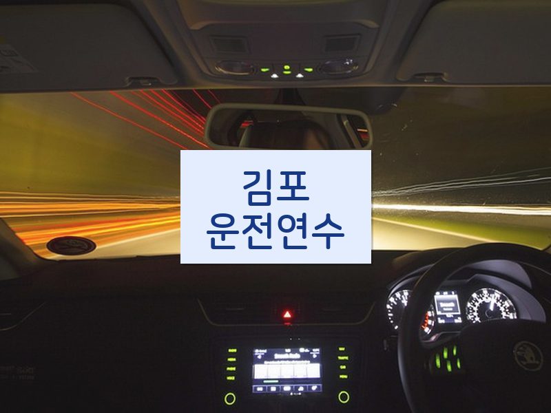 김포운전연수 후기