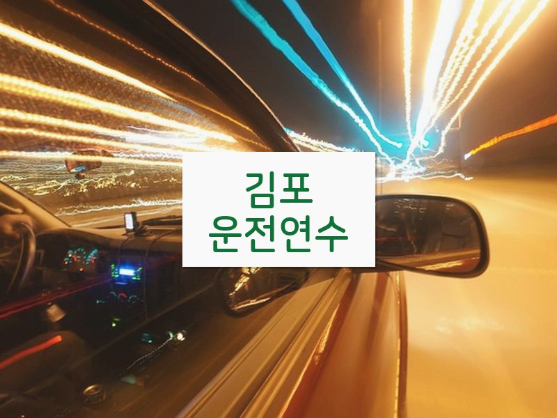 김포운전연수 후기