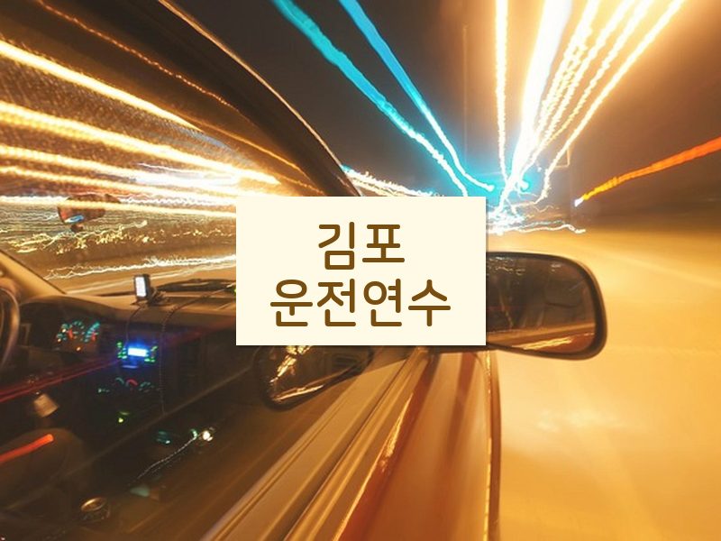 김포운전연수 후기