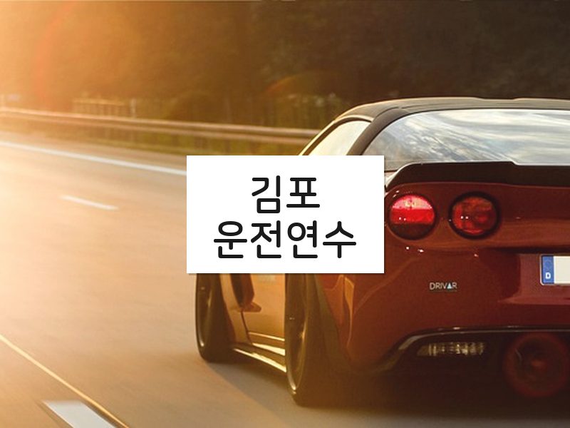 김포운전연수 후기