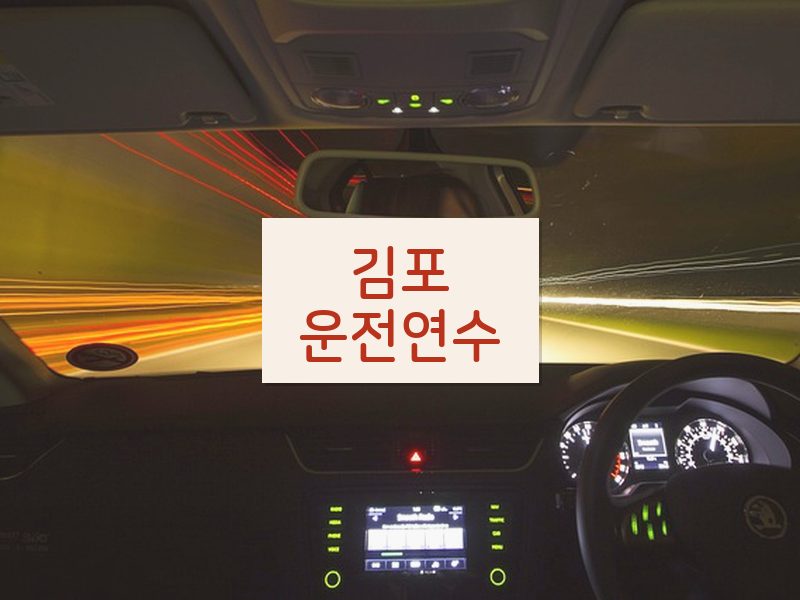 김포운전연수 후기