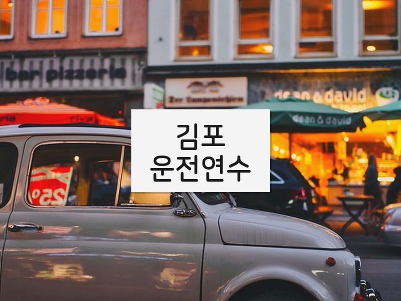 김포운전연수 후기