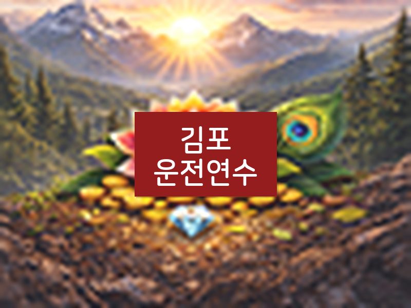 김포운전연수 후기