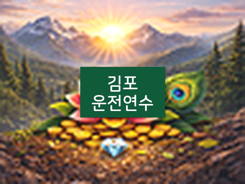 김포운전연수 후기