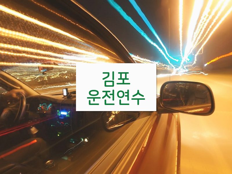 김포운전연수 후기