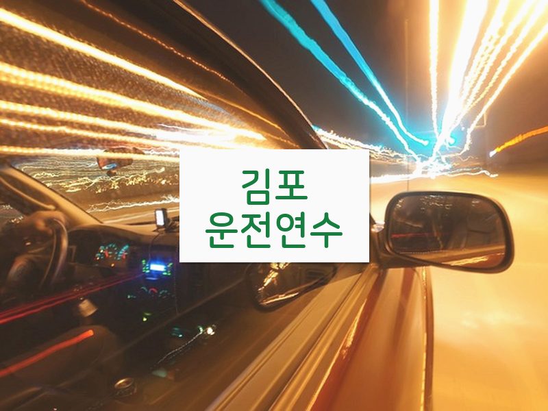 김포운전연수 후기